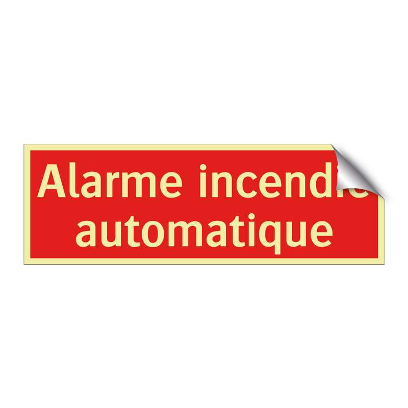 Alarme incendie automatique