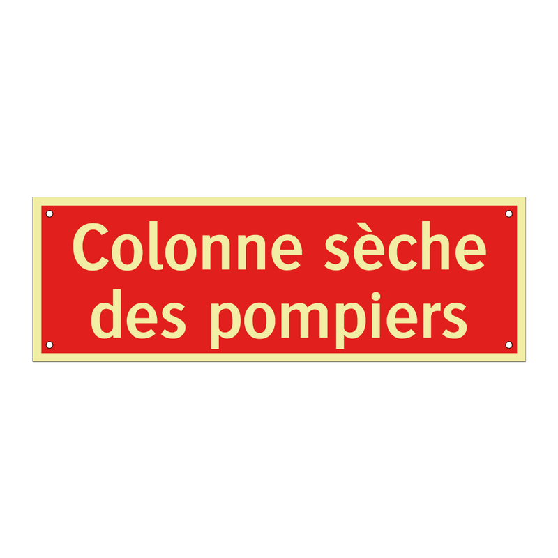Colonne sèche des pompiers
