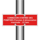 CONNEXION D'ENTRÉE DES POMPIERS Pression d'alimentation maximale : 10 bars