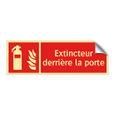 Extincteur derrière la porte