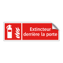 Extincteur derrière la porte