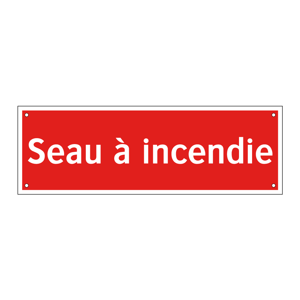 Seau à incendie