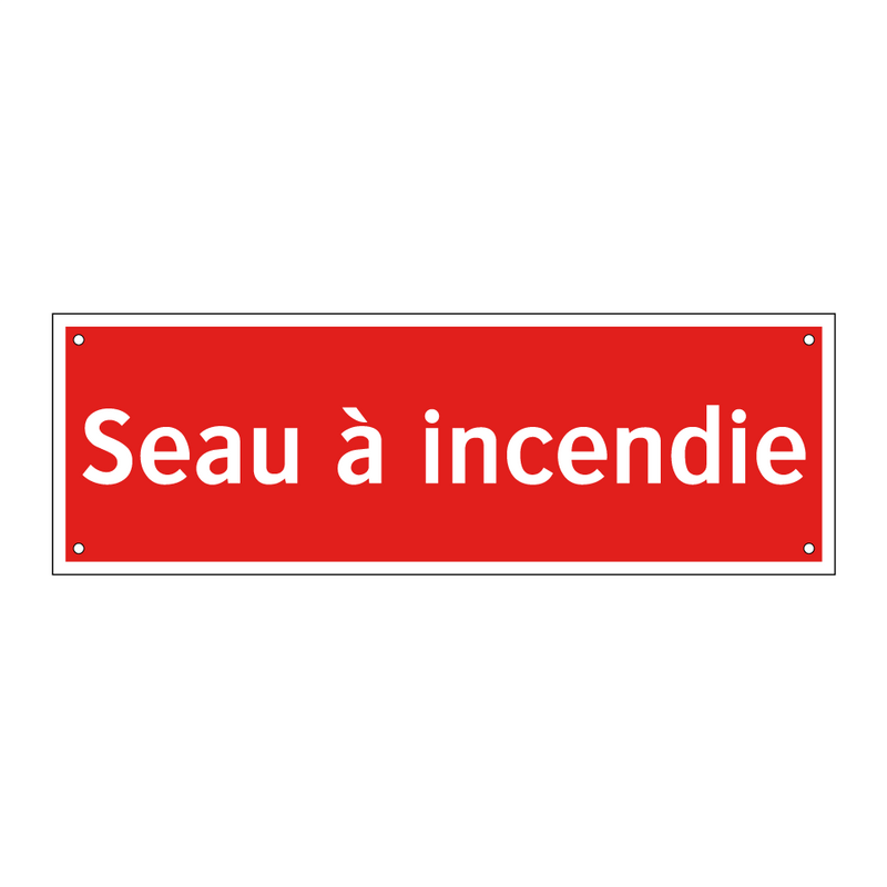Seau à incendie