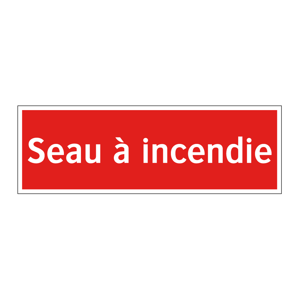 Seau à incendie