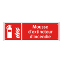 Mousse d'extincteur d'incendie