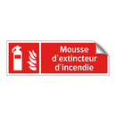 Mousse d'extincteur d'incendie