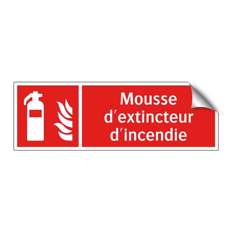 Mousse d'extincteur d'incendie