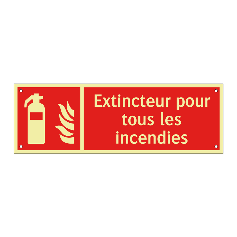 Extincteur pour tous les incendies