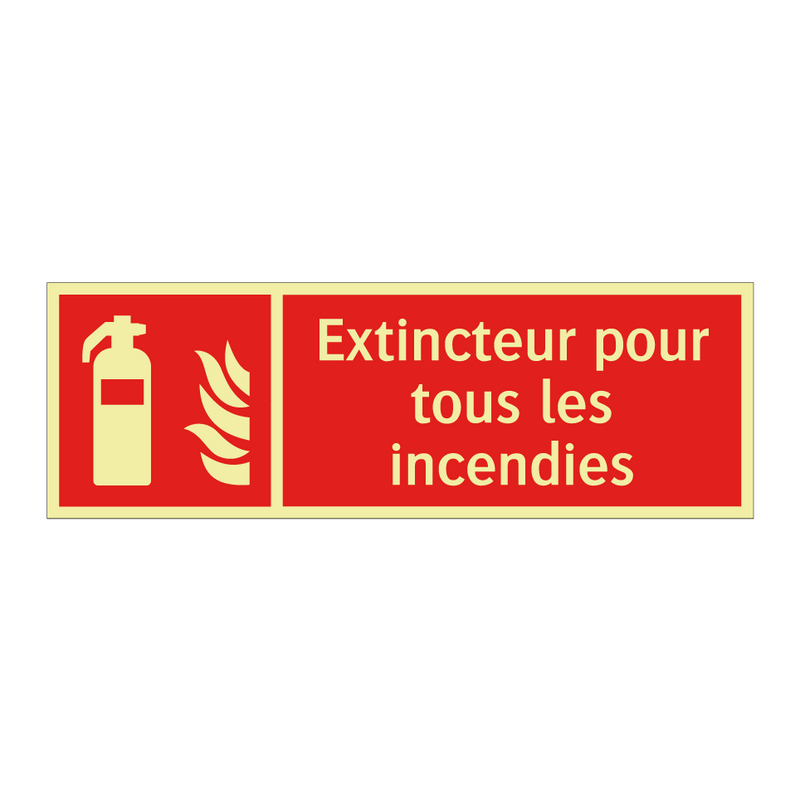 Extincteur pour tous les incendies