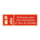 Extincteur pour feux électriques et feux de liquides