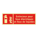 Extincteur pour feux électriques et feux de liquides