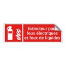 Extincteur pour feux électriques et feux de liquides