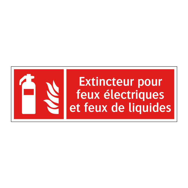 Extincteur pour feux électriques et feux de liquides