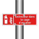 Extincteur dans la cage d'escalier
