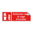 Extincteur dans la cage d'escalier