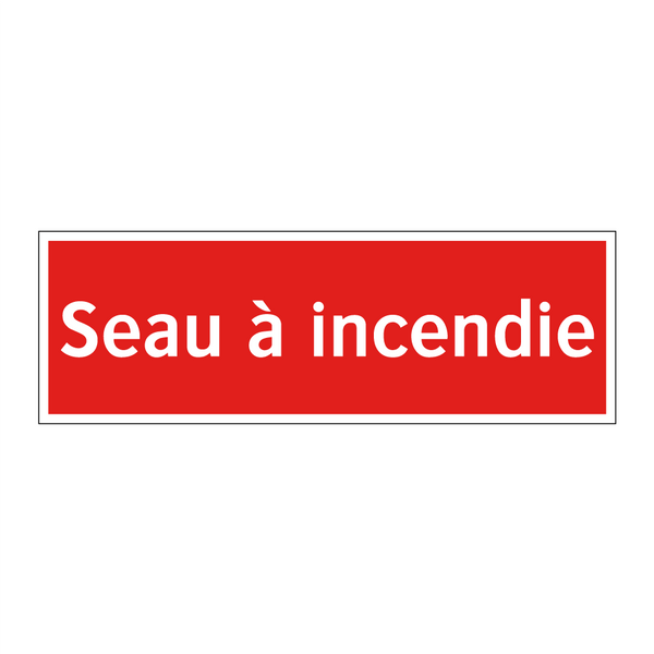 Seau à incendie