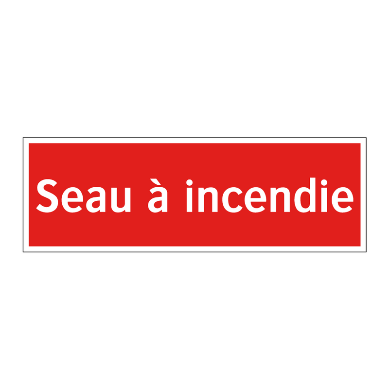 Seau à incendie