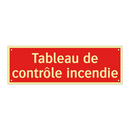 Tableau de contrôle incendie