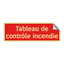 Tableau de contrôle incendie