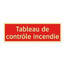 Tableau de contrôle incendie