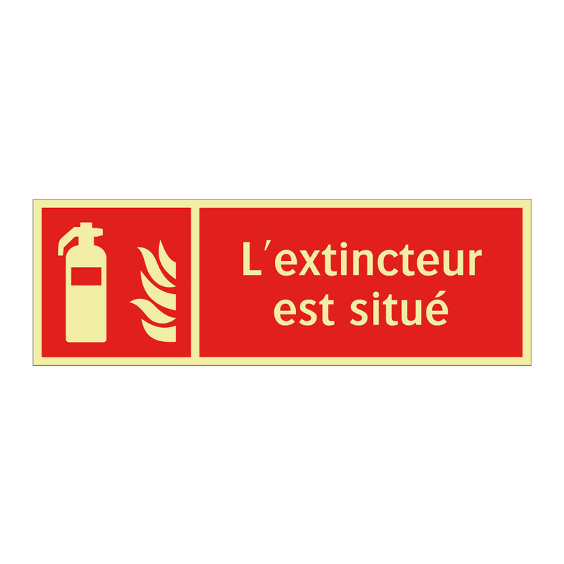 L'extincteur est situé