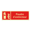 Poudre d'extincteur