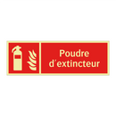 Poudre d'extincteur
