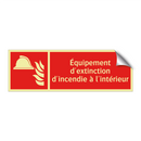 Équipement d'extinction d'incendie à l'intérieur