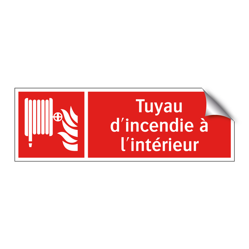Tuyau d'incendie à l'intérieur
