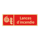 Lances d'incendie