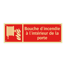 Bouche d'incendie à l'intérieur de la porte