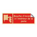 Bouche d'incendie à l'intérieur de la porte