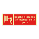 Bouche d'incendie à l'intérieur de la porte