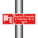 Bouche d'incendie à l'intérieur de la porte