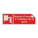 Bouche d'incendie à l'intérieur de la porte