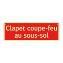 Clapet coupe-feu au sous-sol