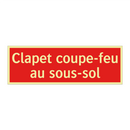 Clapet coupe-feu au sous-sol