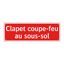 Clapet coupe-feu au sous-sol