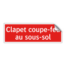 Clapet coupe-feu au sous-sol