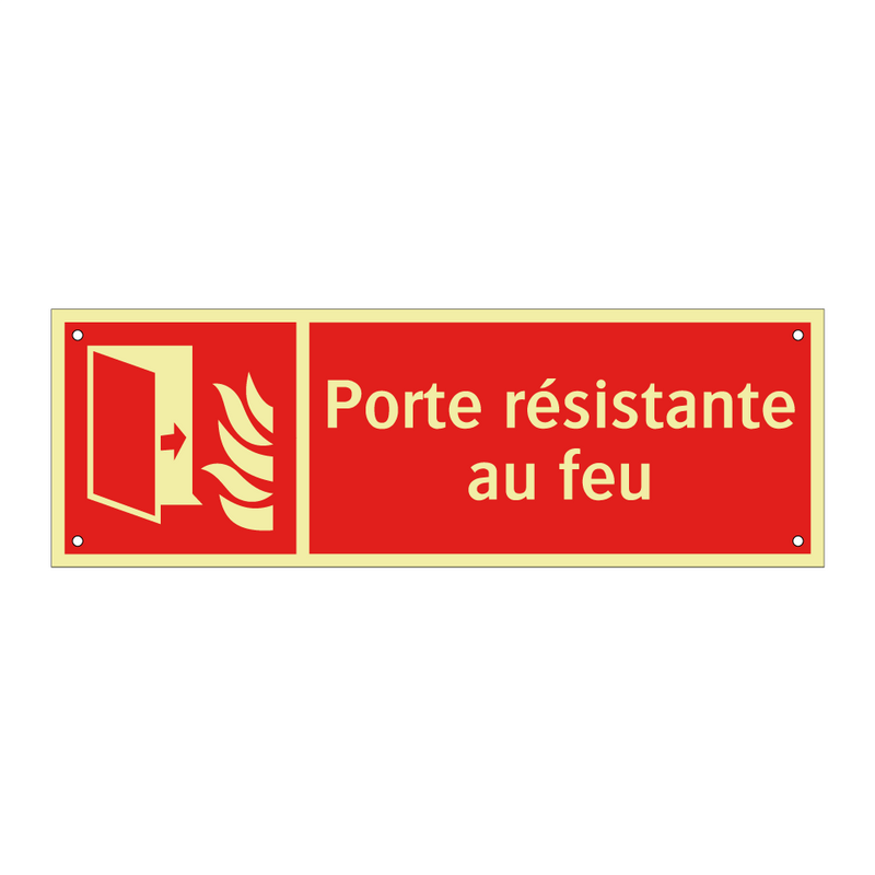 Porte résistante au feu