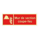 Mur de section coupe-feu