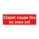 Clapet coupe-feu au sous-sol