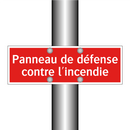 Panneau de défense contre l'incendie