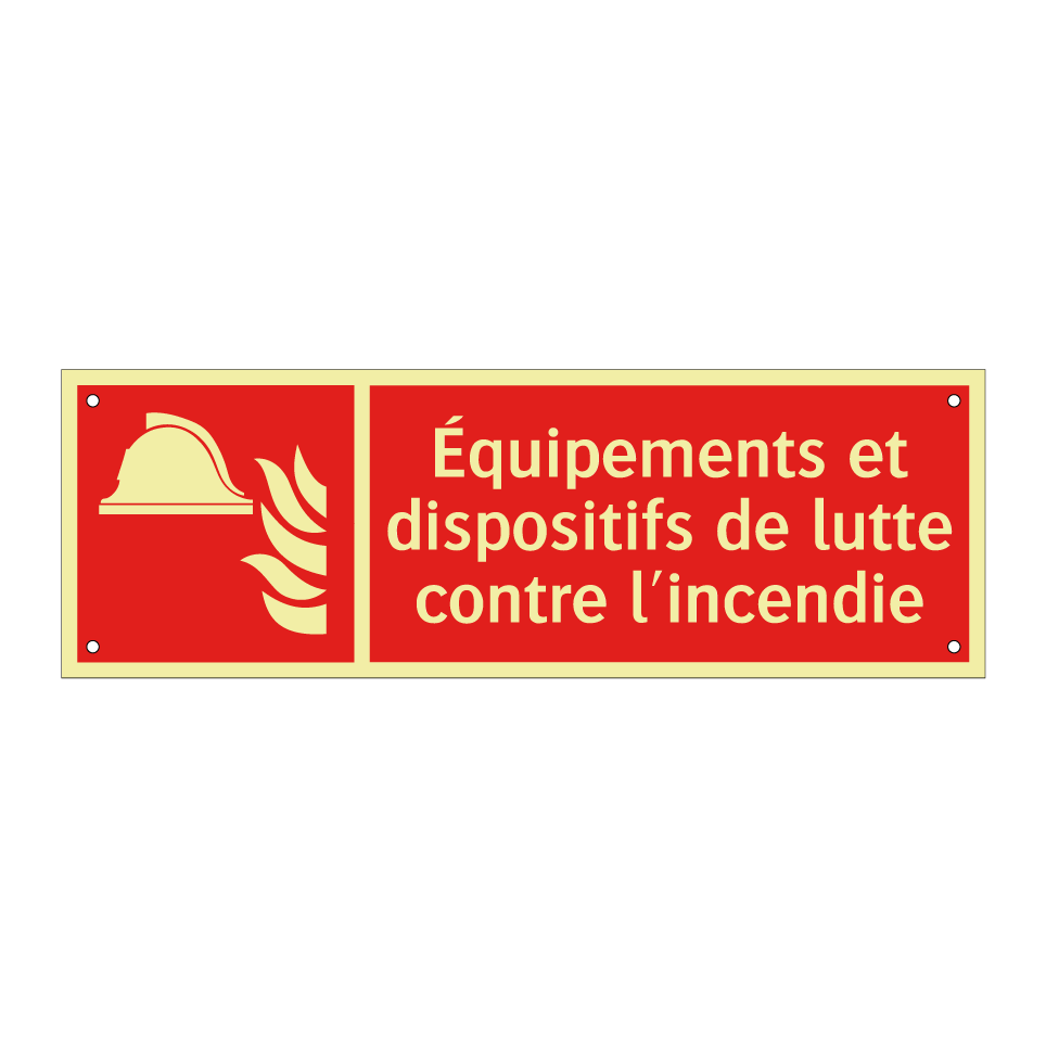 Équipements et dispositifs de lutte contre l'incendie