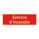 Service d'incendie