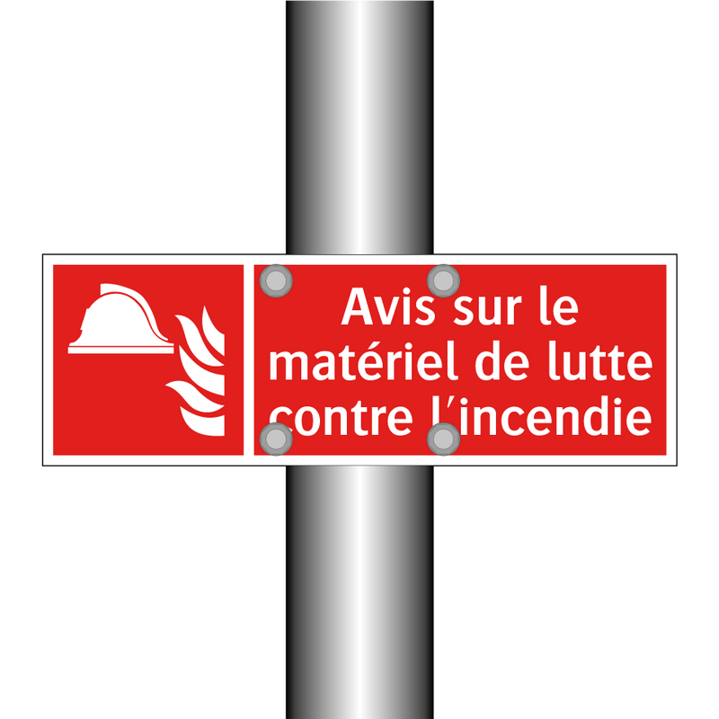 Avis sur le matériel de lutte contre l'incendie