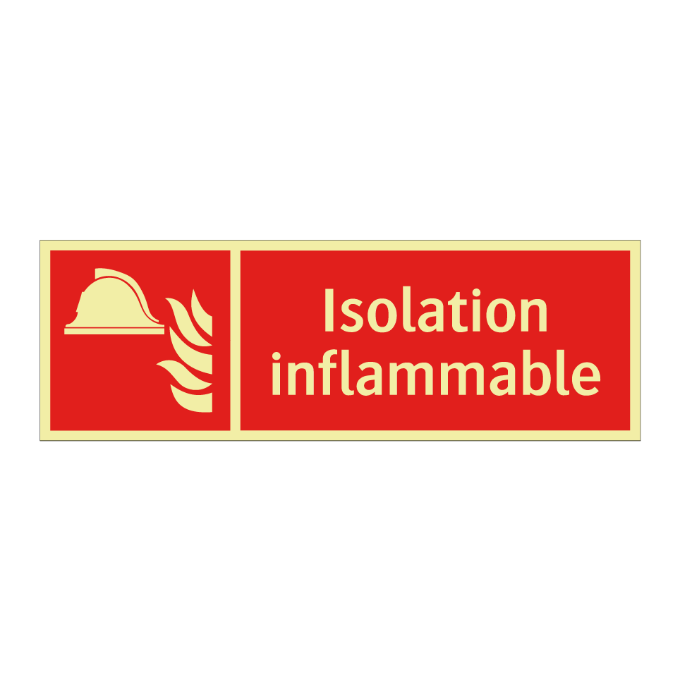 Isolation inflammable