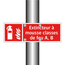 Extincteur à mousse classes de feu A, B