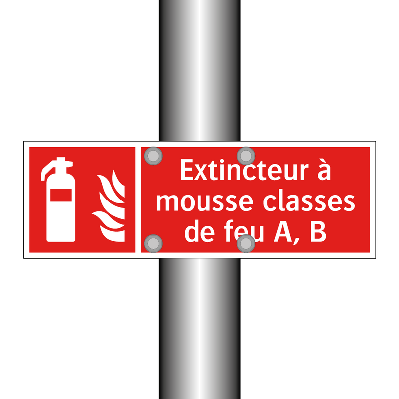 Extincteur à mousse classes de feu A, B