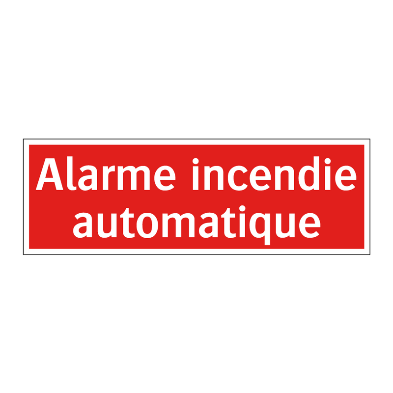 Alarme incendie automatique